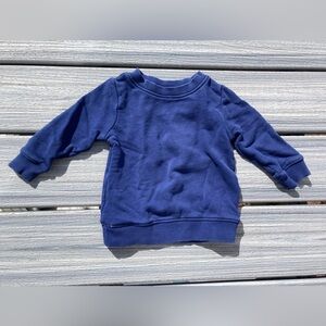 HANNA ANDERSSON - Organic Cotton Moon and Back Blue Pullover Sweatshirt - 2T